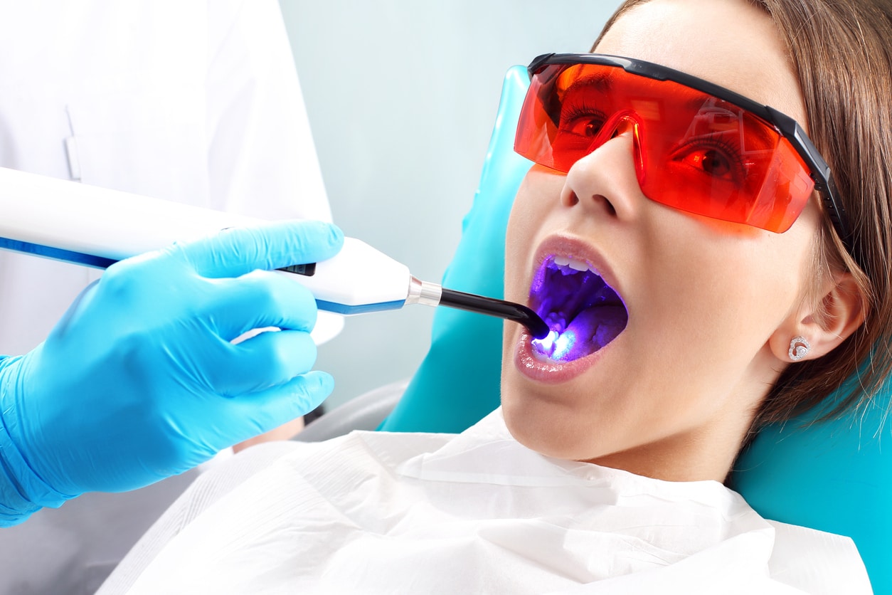 Female Patient Getting a Root Canal
